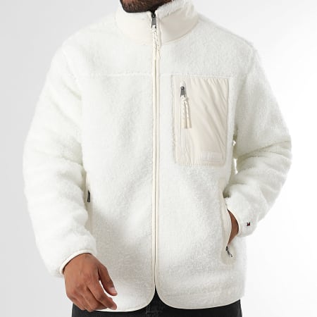 Tommy Hilfiger - Veste Sherpa Teddy Fleece 0420 Blanc
