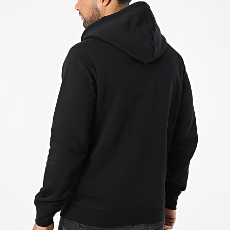 Luxury Lovers - Sweat Zippé Capuche Black Heart Embroidery Noir