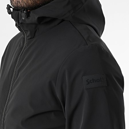 Schott NYC - Veste Capuche Zippée Unie Dorian Noir