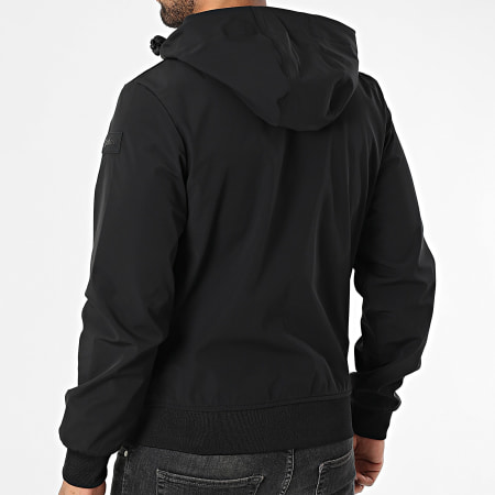 Schott NYC - Veste Capuche Zippée Unie Dorian Noir