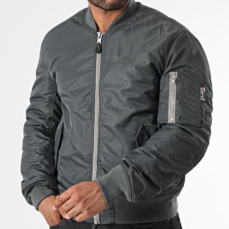 Schott NYC - Cazadora Macamps Gris Antracita