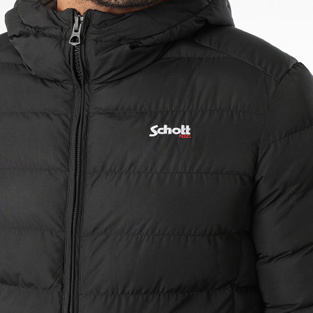 Schott NYC - Dayton Hooded Jacket Black