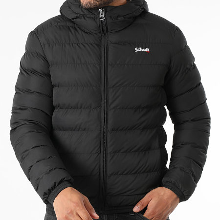 Schott NYC - Dayton Hooded Jacket Black