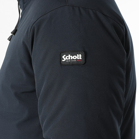 Schott NYC - Parka con capucha Eljin Azul marino