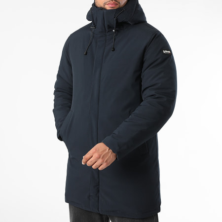 Schott NYC - Parka con capucha Eljin Azul marino