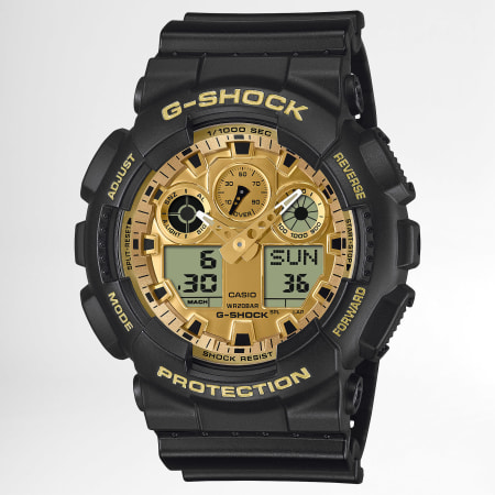 G-Shock - Montre G-Shock GA-100GGB-1A9ER Noir Doré