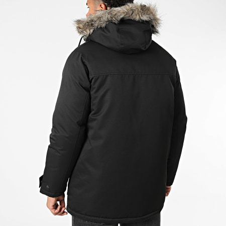 Jack And Jones - Parka Capuche Fourrure Charlie Noir