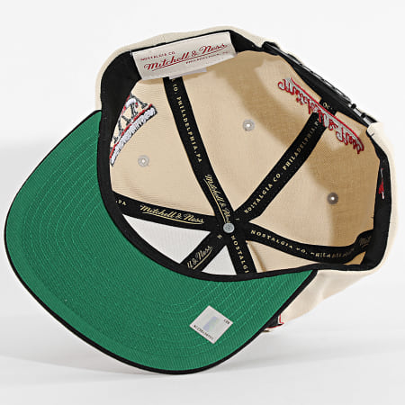 Mitchell and Ness - Casquette Snapback NBA Across The Board Chicago Bulls HS12832 Beige Noir