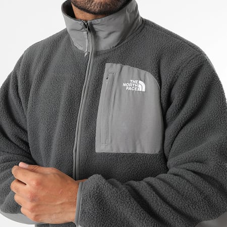 The North Face - Chaqueta polar con cremallera Yum Offpeak A8FKN Gris Carbón