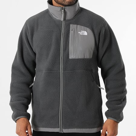 The North Face - Chaqueta polar con cremallera Yum Offpeak A8FKN Gris Carbón
