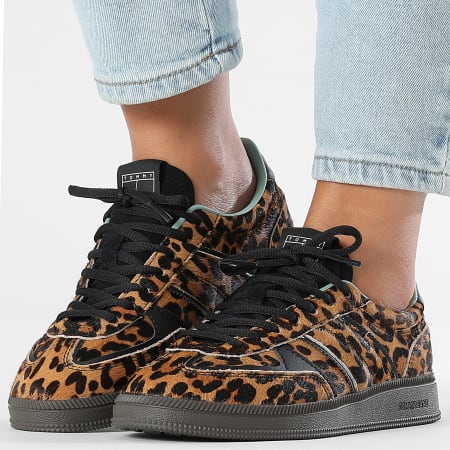 Tommy Jeans - The Greenwich Edge 2904 Marfil Leopardo Zapatillas Mujer