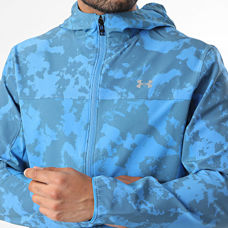 Veste Homme Slate & Stone Taille L - Bleu, Capuche, Parka Imperméable, NEUVE