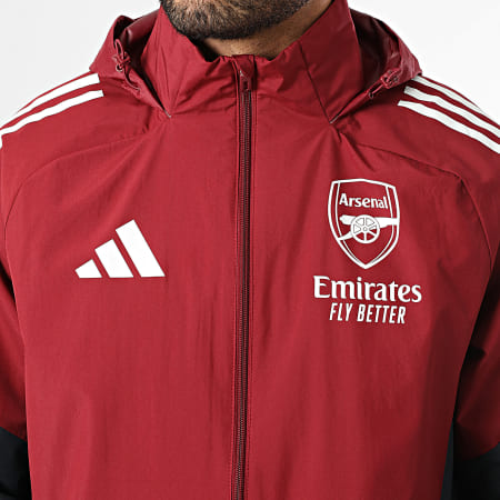 Adidas Sportswear - Arsenal Zipped Hooded Jacket JI9561 Bordeaux