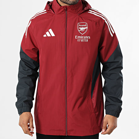 Adidas Sportswear - Arsenal Zipped Hooded Jacket JI9561 Bordeaux