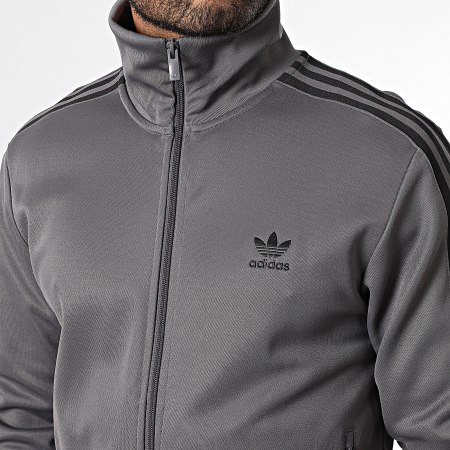 Adidas Originals - Veste Zippée A Bandes Beckenbauer JY1281 Gris Anthracite