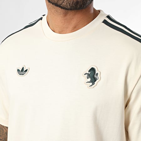 Adidas Originals - Tee Shirt A Bandes Juventus Terrace Icons JM8453 Beige Clair