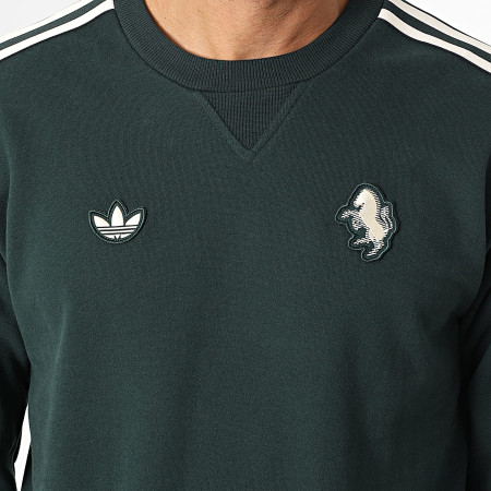 Adidas Sportswear - Sweat Crewneck A Bandes Juventus Icon JM9454 Vert Foncé