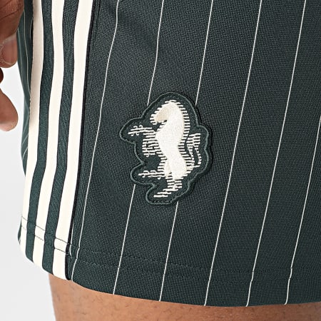 Adidas Originals - Short Jogging A Rayures Juventus Terrace Icons JM9469 Vert Foncé Beige