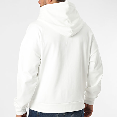 ADJ - Sweat Capuche Zippé Coeur Chic Blanc Rouge