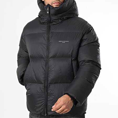 Armani Exchange - Hooded down jacket XM001115-AF16589 Black - Ryses