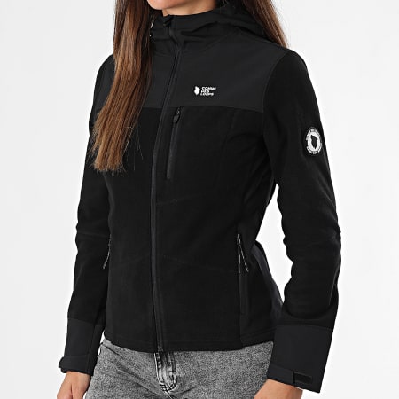 Comme Des Loups - Danube Vrouwen Zwart Rits Fleece Jas