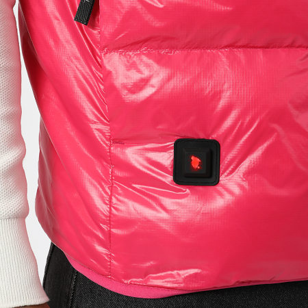 Comme Des Loups - Seúl rosa fluorescente sin mangas calentador con capucha