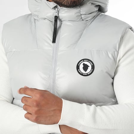 Comme Des Loups - Consolador gris sin mangas con capucha Seoul