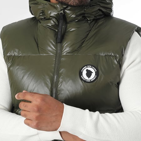 Comme Des Loups - Doudoune Capuche Chauffante Sans Manches Seoul Vert Kaki