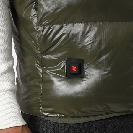 Comme Des Loups - Doudoune Capuche Chauffante Sans Manches Seoul Vert Kaki