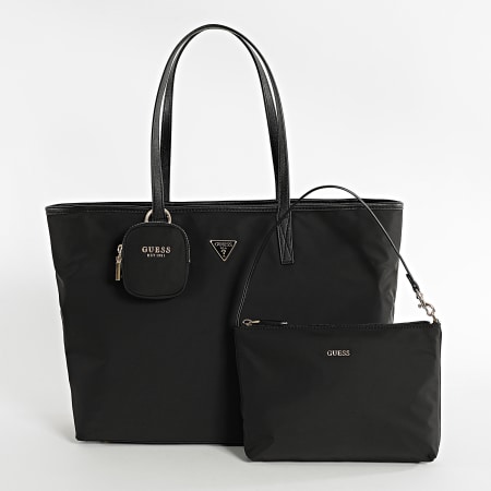 Guess - Lot Sac A Main Et Pochette Femme HWEYG839525 Noir Doré