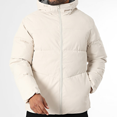 Jack And Jones - Doudoune Capuche Global Beige Clair