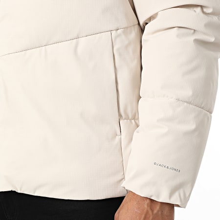 Jack And Jones - Doudoune Capuche Global Beige Clair