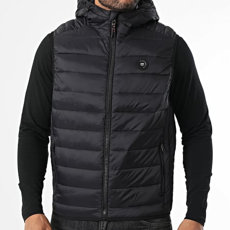 Jack And Jones - Chaqueta sin mangas con capucha Bradley Negra