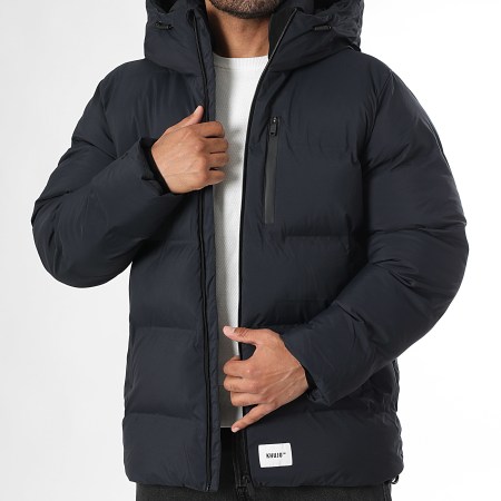 Khujo - Doudoune Capuche Silas 3 Bleu Marine