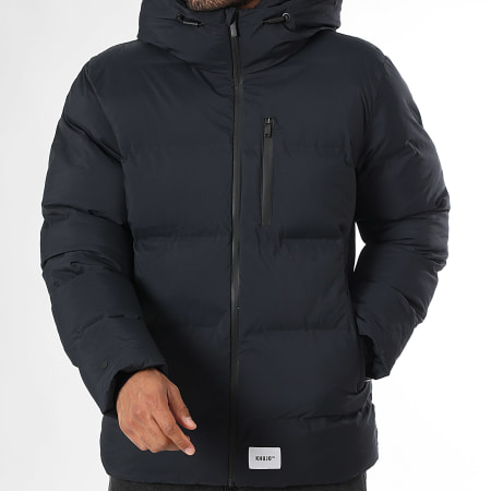 Khujo - Doudoune Capuche Silas 3 Bleu Marine