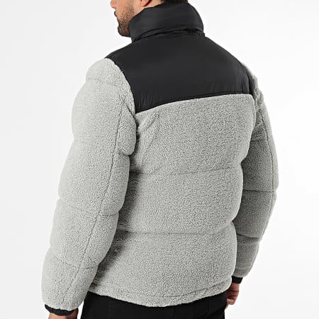 KZR - Doudoune Polaire Capuche 803 Gris Noir