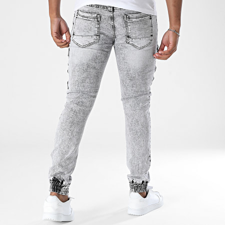 MTX - Pantalon Cargo Jean Slim 023 Gris Chiné