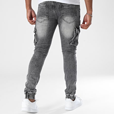 MTX - Pantalon Cargo Jean Slim 996 Gris Anthracite