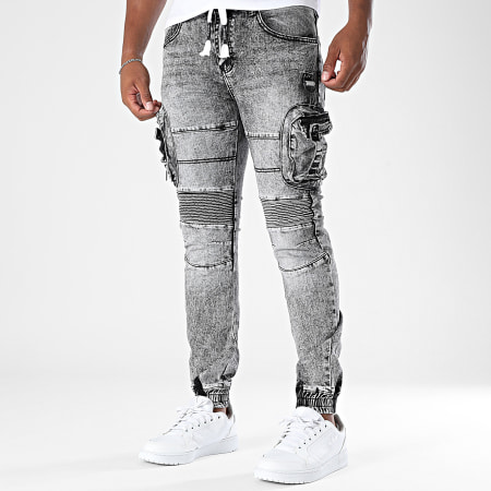 MTX - Pantalon Cargo Jean Slim 029 Gris CHiné