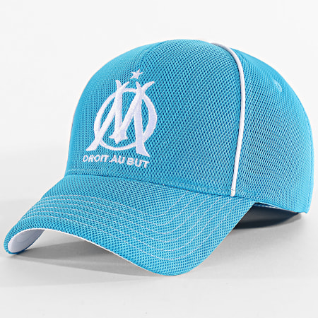 OM - Cappello a rete con logo M25020 Azzurro