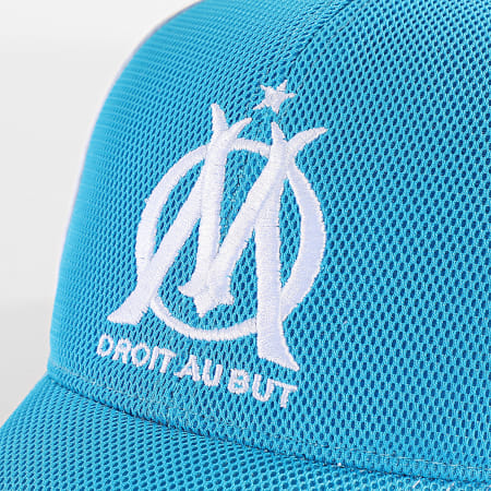 OM - Cappello a rete con logo M25020 Azzurro