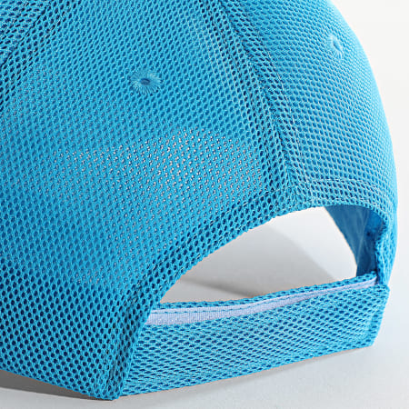 OM - Cappello a rete con logo M25020 Azzurro