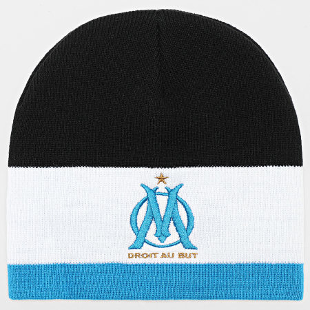 OM - OM HCM138 Set sciarpa e berretto nero bianco blu