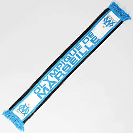 OM - OM HCM138 Set sciarpa e berretto nero bianco blu