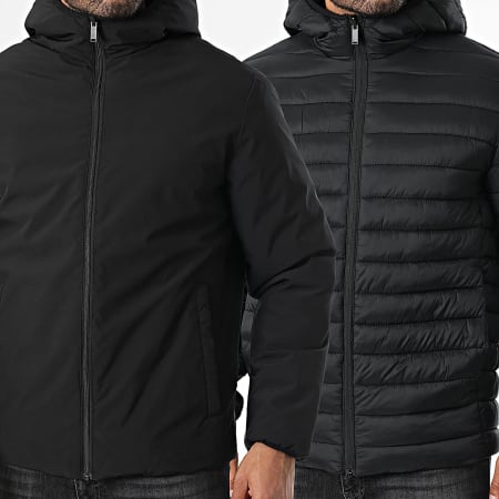 Produkt - Doudoune Capuche Zippée Réversible Freddy Noir