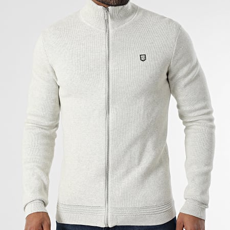 Teddy Smith - Sweat Zippé Etorre 10915528D Beige Chiné