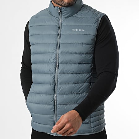 Teddy Smith - Doudoune Sans Manches Terry 12014310D Gris Anthracite