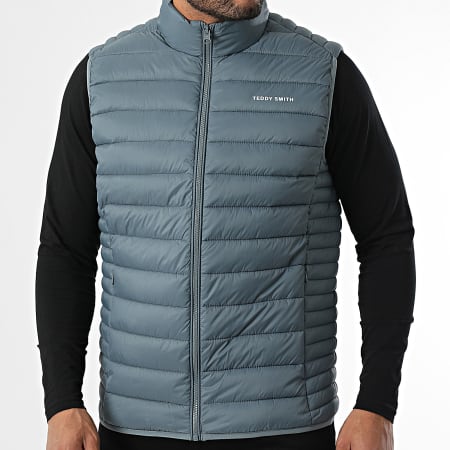 Teddy Smith - Doudoune Sans Manches Terry 12014310D Gris Anthracite