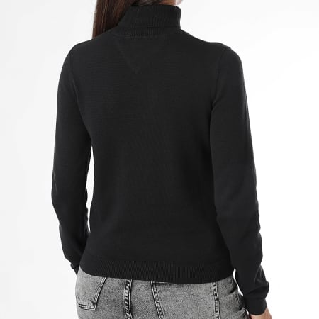 Tommy Jeans - Pull Col Roulé Femme Essential 2162 Noir