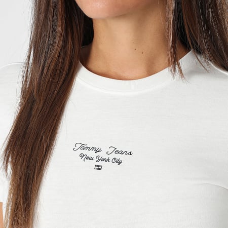 Tommy Jeans - Tee Shirt Femme Linear 1964 Blanc